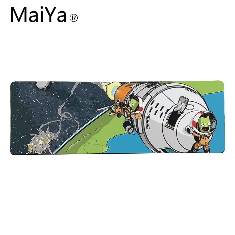 Maiya высокое качество Kerbal космическая программа игровой плеер стол ноутбук резиновый коврик для мыши большой коврик для мыши клавиатуры коврик - Цвет: Lock Edge 30x80cm