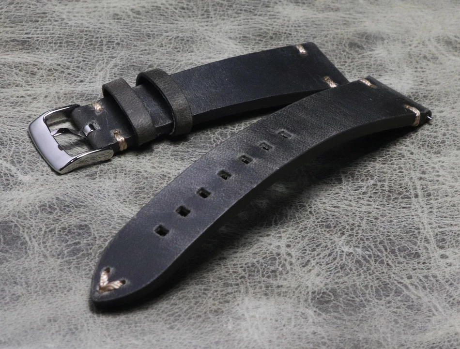 

20mm 21mm 22mm Brown Gray Green Watchband for IWC Pilot Mark XVIII IW327004 IW377714 Watch Strap Calf Genuine leather Bracel