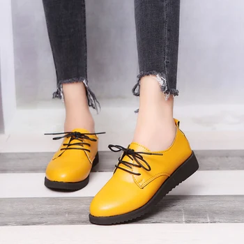 

Women's casual shoes spring sports shoes Oxford shoes ladies camouflage lace shoes British wind flat shoes soft bottom shoes