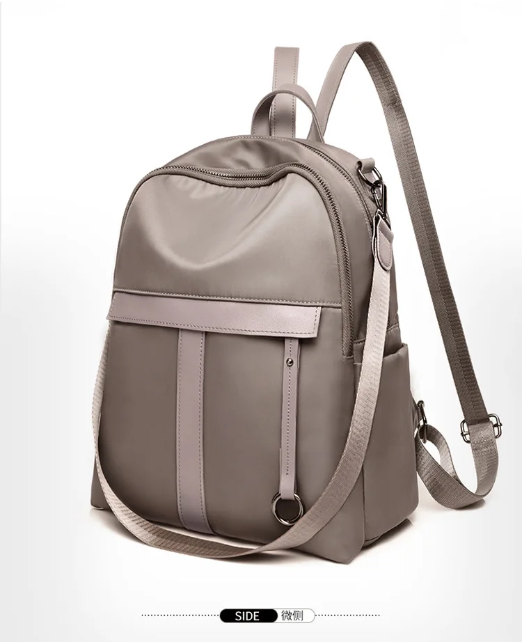 Simple Multi-functional Fashion Backpack Women's Lightweight Oxford Cloth Large-capacity Backpack Shopping Travel Trend Shoulder