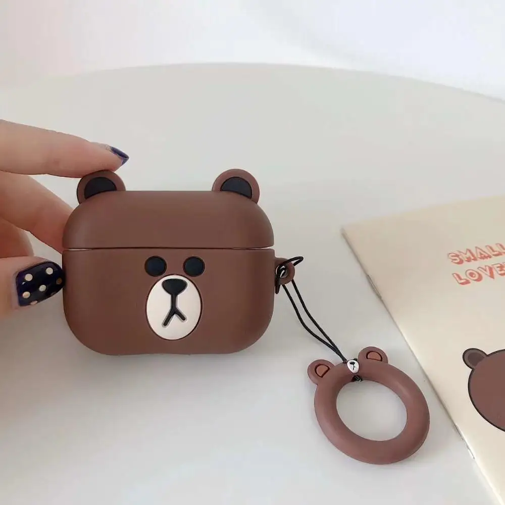 3D наушники коробка для Airpods Pro Чехол Мягкий силиконовый милый мультфильм аниме наушники чехол для Apple Air pods Pro 3 чехол Брелок - Цвет: airpod 3 case