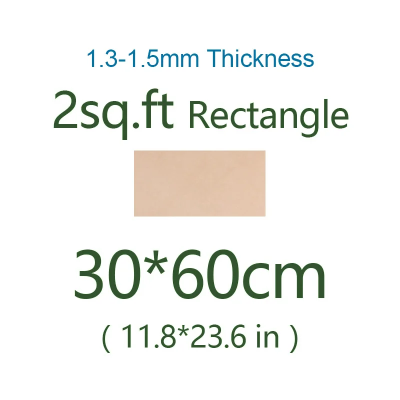 1.5mm Thick 30x60cm Натуральная Воловья кожа 1,0-2,0 мм толщина для изготовления бумажников, кошельков, сумок и диванов - Цвет: 1.5mm Thick 30x60cm