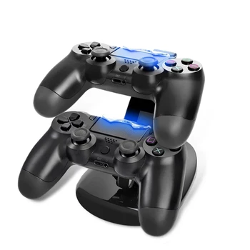 

Dual Micro USB Charging Dock for PS4 Game Controller Handle Charging Station Cradle for PlayStation 4 Controller Charger Stand