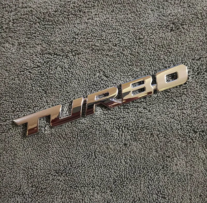 Фирменная 3D наклейка для стайлинга автомобилей Металлическая Эмблема Turbo задний значок задней двери для Ford Focus 2 3 ST RS Fiesta Mondeo Tuga Ecosport Fusion