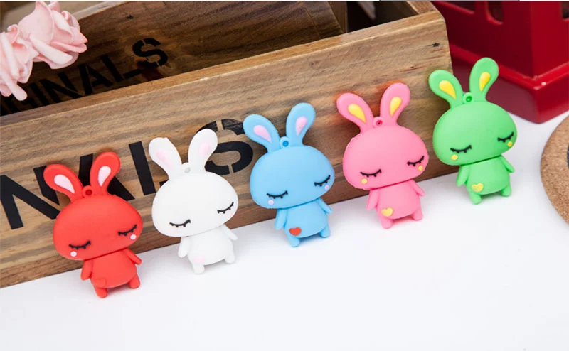 Usb флеш-накопитель LOVE Rabbit мультяшный флеш-накопитель 32GB Usb флэш-диск 4GB 8G 16G 64G 128G флеш-карта памяти Флешка 256GB Usb флешка