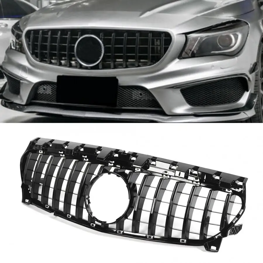 Решетка переднего бампера сетка гриль подходит для Mercedes Benz CLA W117 GT- решетка бампера сетка решетка аксессуары automovil