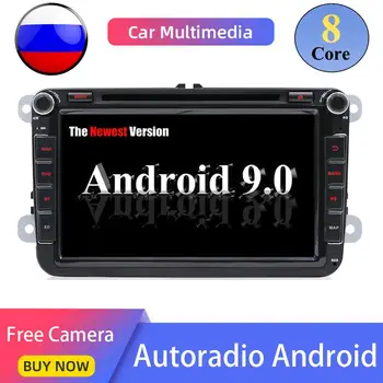 

8 core Android 9.0 2 din cassette tape recorder multimedia playerFor VW passat b6 golf 4 5 6 polo tiguan Seat Altea Toledo BORA