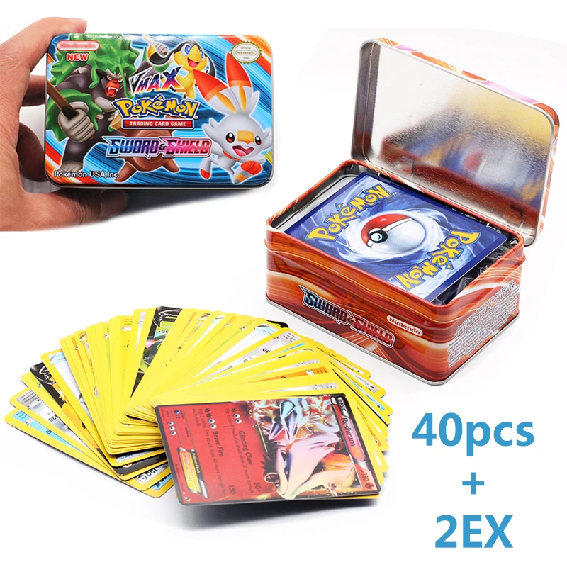 

42PCS Pokemon Shining Card With Box SUN&MOON TEAM UP GX MEGA Game Battle Carte Trading Cards Game Children Pokemons Toys for kid