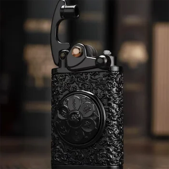 

kerosene lighter Rocker arm armor relief lighter lucky beads personalized creative smoking gift
