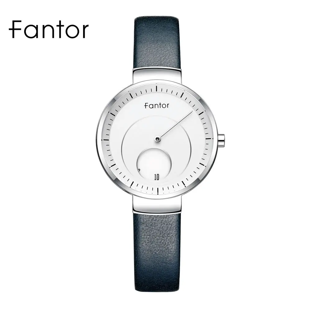 Fantor женские часы люксовый бренд циферблат кожа montre femme женские наручные часы водонепроницаемые relogio feminino
