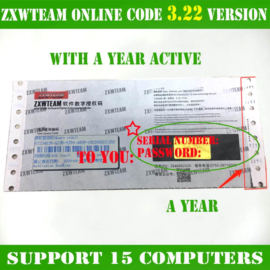 Original ZXWTEAM ZXWSOFT zxw tool 3.22 software