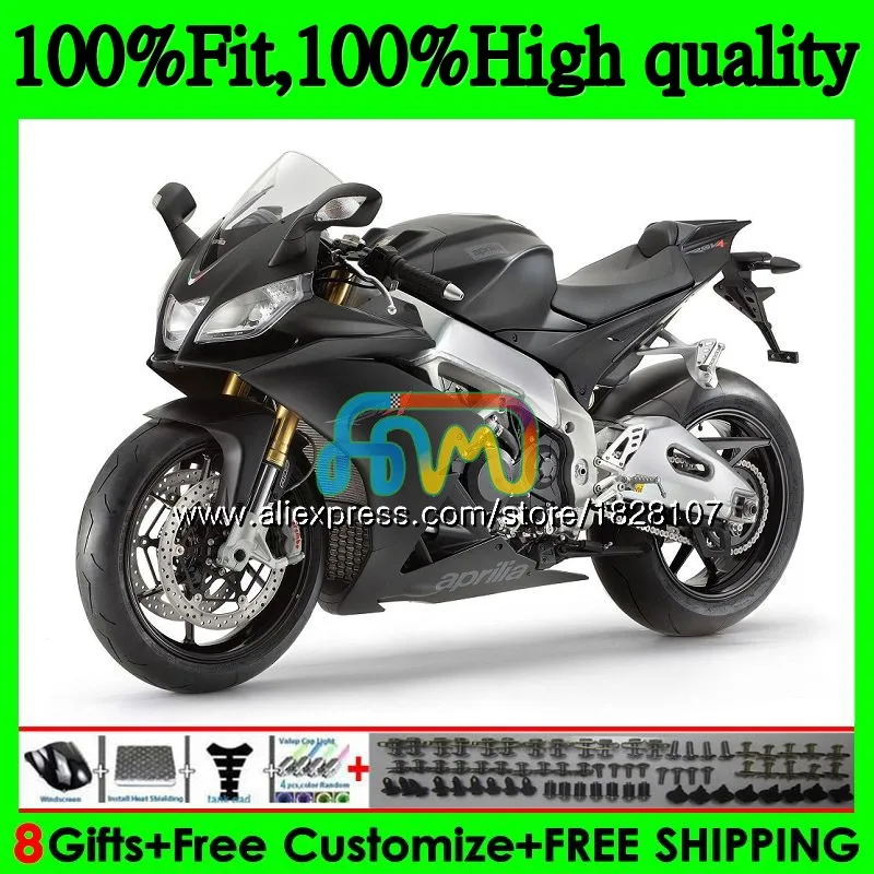 Инъекции для Aprilia RSV1000RR RSV1000 09, 10, 11, 12, 13, 15 80BS. 15 РСВ 1000 R 1000R 2009 2010 2012 матовый черный 2013 обтекатель