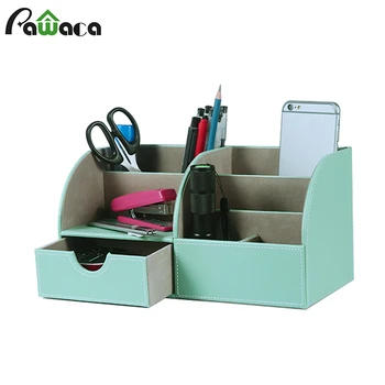 

Desktop Organizer Multifunctional Desk Office Storage Box Stationery Pen Holder Makeup Boxes Remote Control Container Organizer