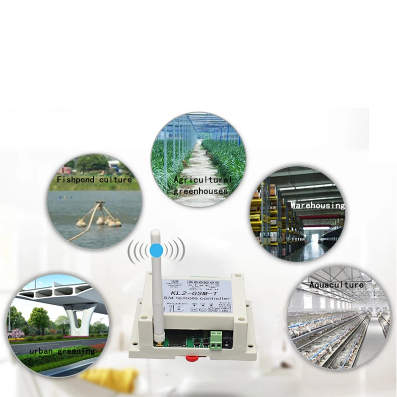 GSM Remote Relay Controller Switch Access Controller with 2 Relay Output One NTC Temperature Sensor