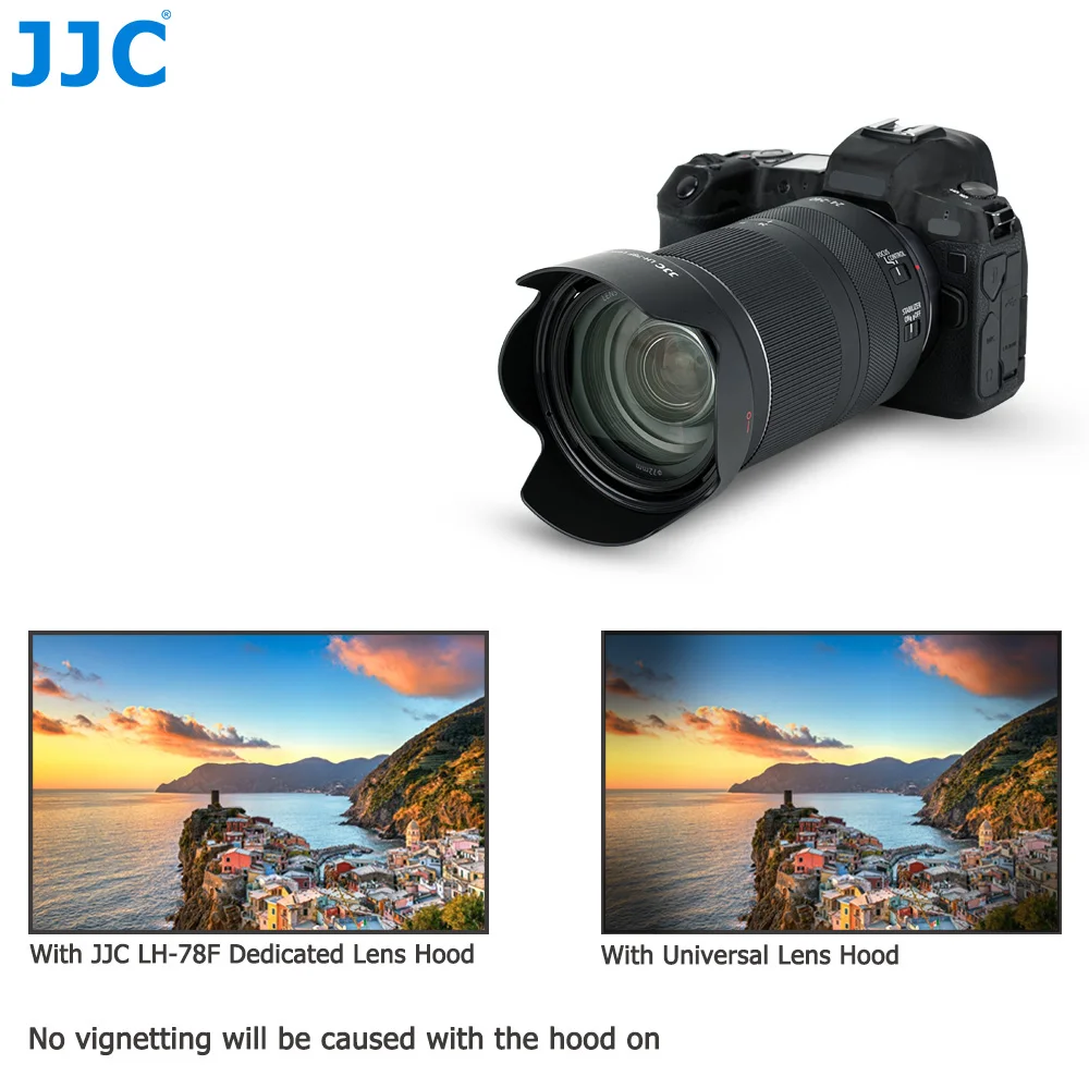 Paraluce Baionetta Per Canon RF 24-240mm - Compatibile EW-78F Nero