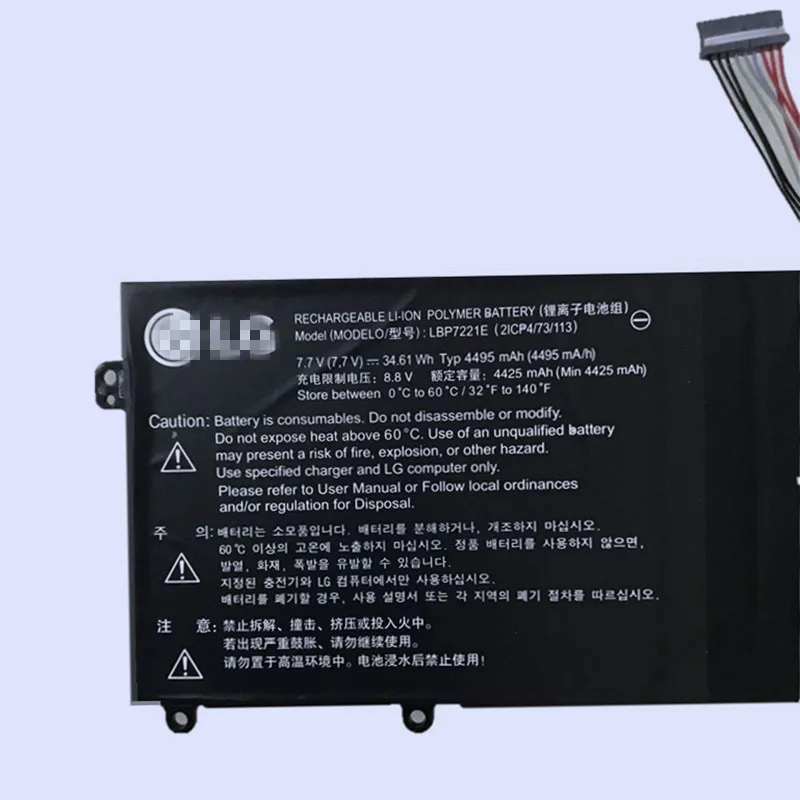 LBP7221E Ноутбук Замена литий-ионного Батарея LBG722VH LBP7221E для Google pixelbook 13Z940 13Z970 14Z950 14Z960 15Z960 15ZD975 7,6 V 30.4Wh - Цвет: LBP7221E