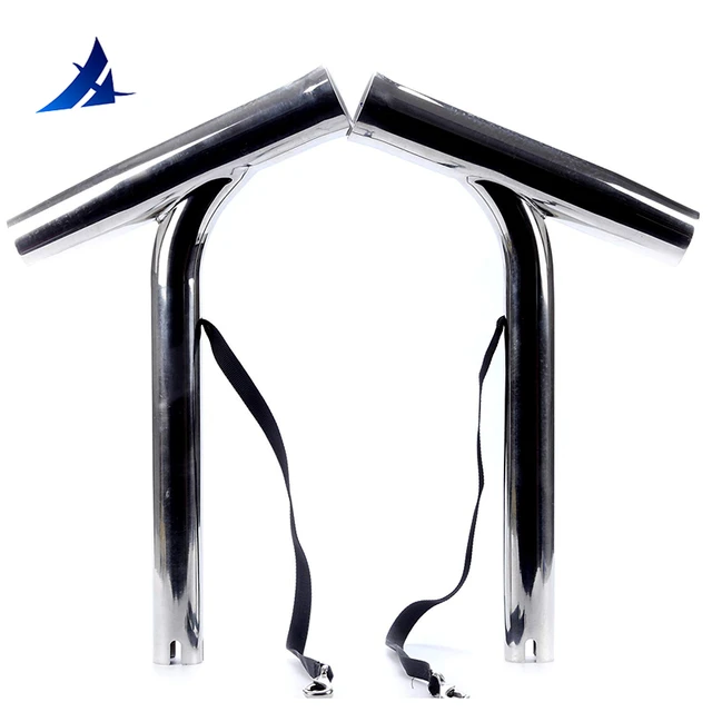2X Stainless Steel Outrigger Boat Fishing Rod Holder for Marine Yacht