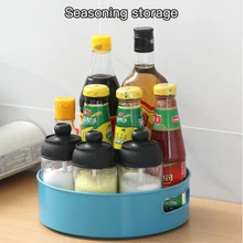360 rotativa bandeja cozinha recipientes de armazenamento para spice jar lanche comida bandeja antiderrapante spice armazenamento bandeja organizador dropship