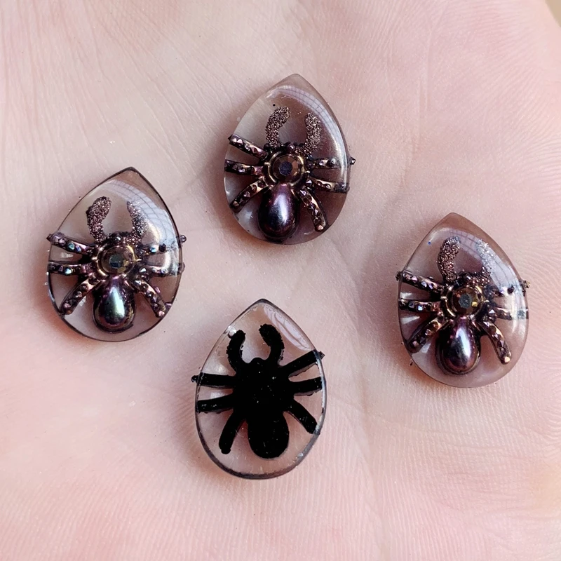 Rose Gold 13*18 мм Каплевидная форма Стразы Flatback смолы кристаллы Камни DIY падение Хэллоуин украшения 20 шт-HY97 - Цвет: Rose Gold
