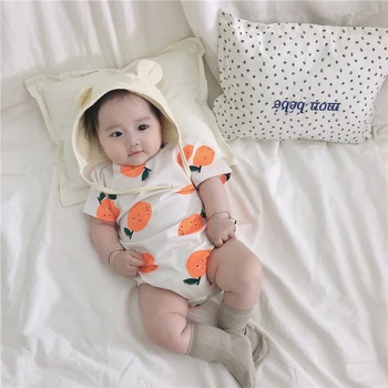 

New Summer Korean Japan Style Newborn Baby Bodysuit Infant Girls Boys Cotton Short Sleeve Jumpsuit Toddler Baby Girl Clothes