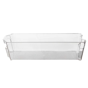 

2Pcs Refrigerator Organizer Bins Stackable Fridge Organizers for Kitchen,Cabinets Clear Plastic Pantry Storage Rack