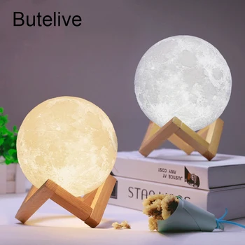 

Led Desk Lamp 3D Print Moon Lamp Rechargeable USB Table Lamp Remote Bureaulamp For Kids Children Study Lamp Color Christmas Gift