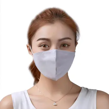 

Women Girls Summer Ice Silky Cotton Mouth Mask Sweet Candy Color Sun Protection Dustproof Breathable Reusable Thin Respirator