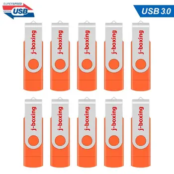 

J-boxing Swivel 32GB USB 3.0 Flash Stick 16GB 8G usb3.0 Pen Drive High Speed 64GB 3.0 Pen Storage for Computer Mac Tablet Orange