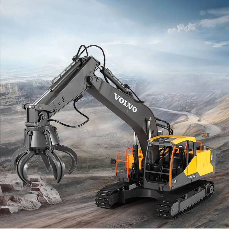 2.4G Toys Vehicle  1/16 Remote Control Excavator 3 in 1 Authorized  Engineering Truck E568 Children's Gift Toys