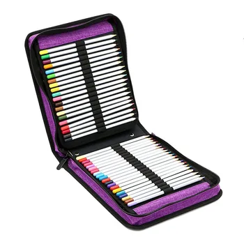 

120 Holes Large Capacity Pencil Case Oxford S Colored Pencil Case Holder Organizer Bag with Zipper