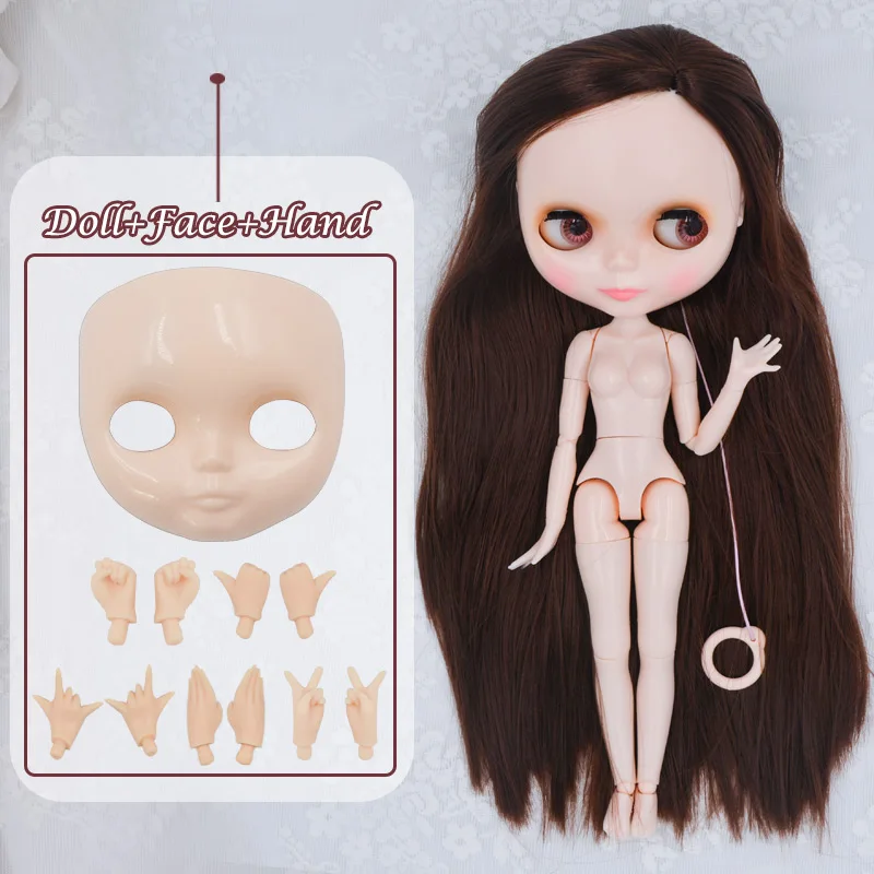 Куклы бжд Blyth кукла BJD, кукла блайз Neo Обнаженная кукла куклы блайз Blyth уникальные, непрозрачные куклы лица могут изменить макияж и платье DIY, 1/6 мяч соединены куклы SO24 - Цвет: FHNBL17