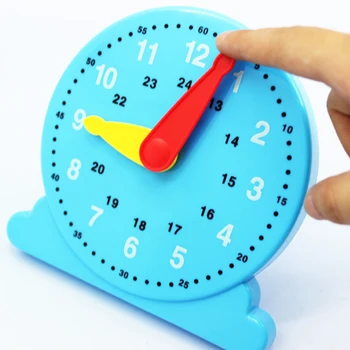 

Early Education Teaching Toys 14.7*14*2.5 cm Learn Time Clock Plastic Baby Model Toys For The Children Gift