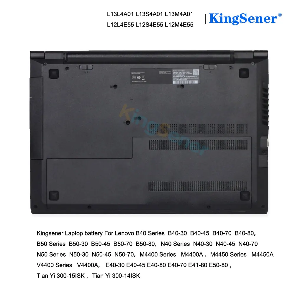 Kingsener-bateria do Portátil para Lenovo 2800mah L13l4a01 B5070 B40-70 B5030 B5045 B40-30 B50 M4450 M4400 M4400a L13s4a01 L13m4a01 - Imagem 2