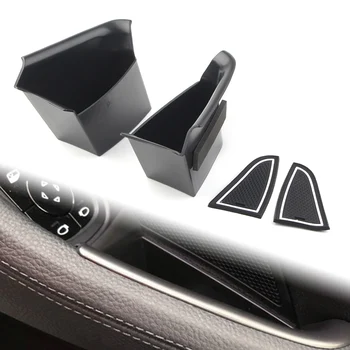 

For Porsche Panamera 2017 2018 2019 2Pcs Car Front Door Storage Box Organizer Container Holder Left Drive