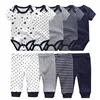 2022 Solid Bodysuits+Pants Baby Boy Clothes Clothing Sets 0-12M Baby Girl Clothes Unisex Newborn Girls Baby Cotton Roupa de bebe ► Photo 2/6