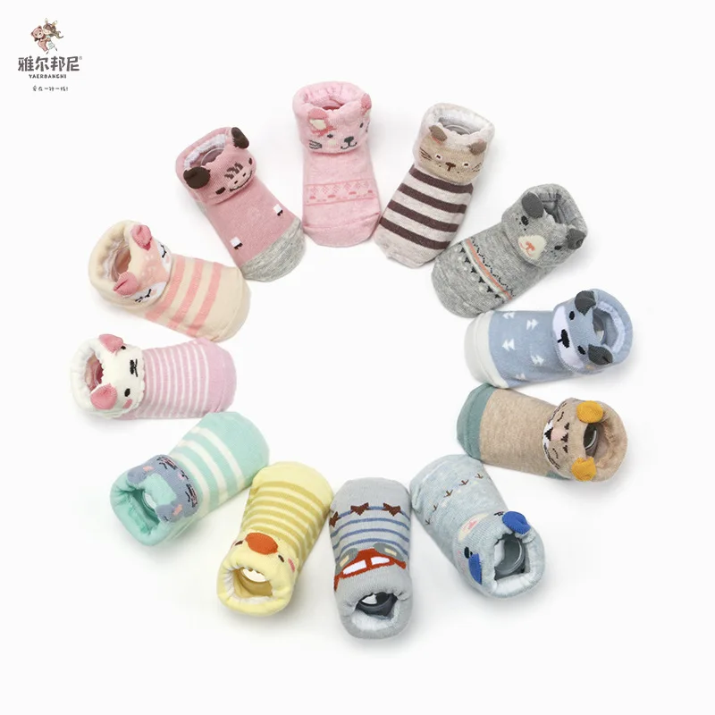 

[Cross Border Specifically for] Baby Socks Autumn And Winter Children's Socks Cute Floor Socks 0-1-Year-Old Combed Cotton Baby S