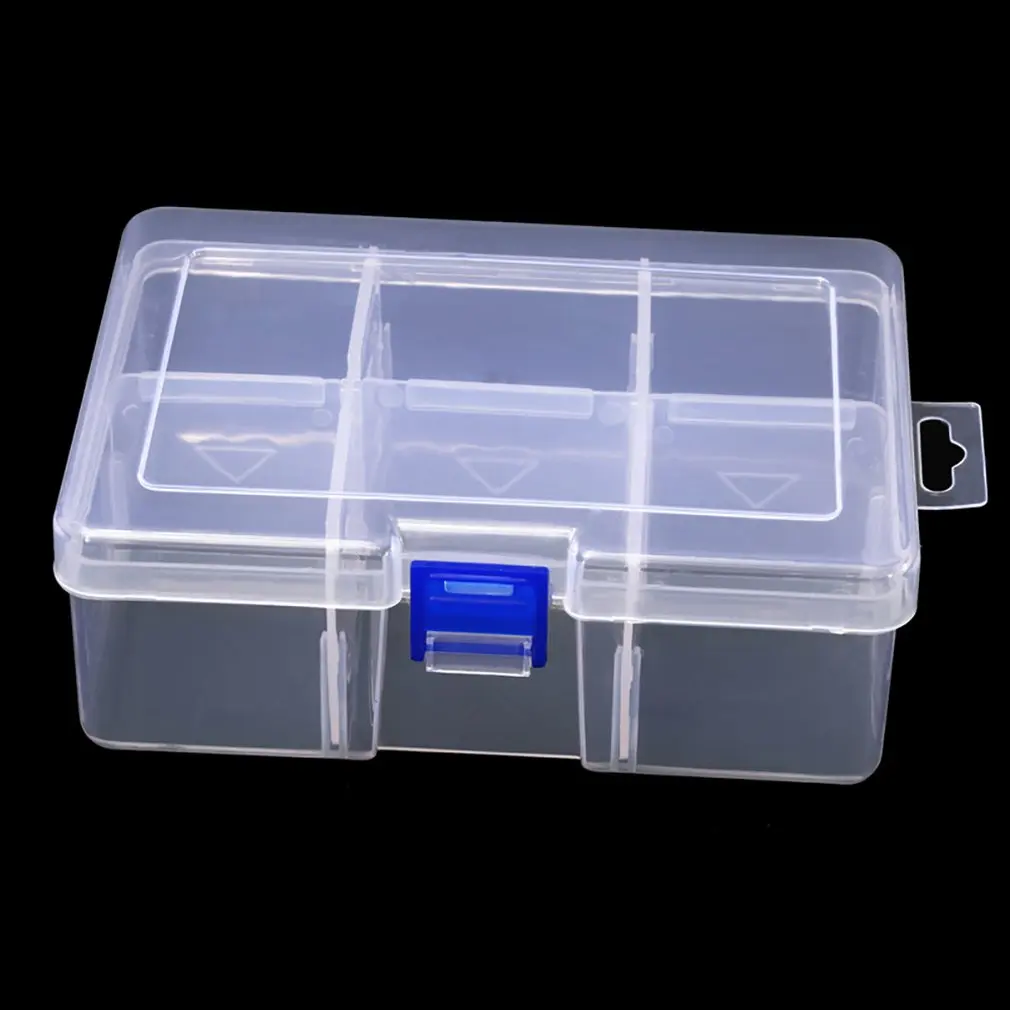 

Multi-cell Fixed Storage Box Rectangular Square Transparent Plastic Box Jewelry Box Finishing Box