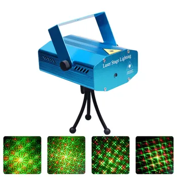 

LED Laser Projector Disco Light Mini Auto Flash RG Sound Activated Laser Lamp Remote DJ Disco Party Soundlights ZM730
