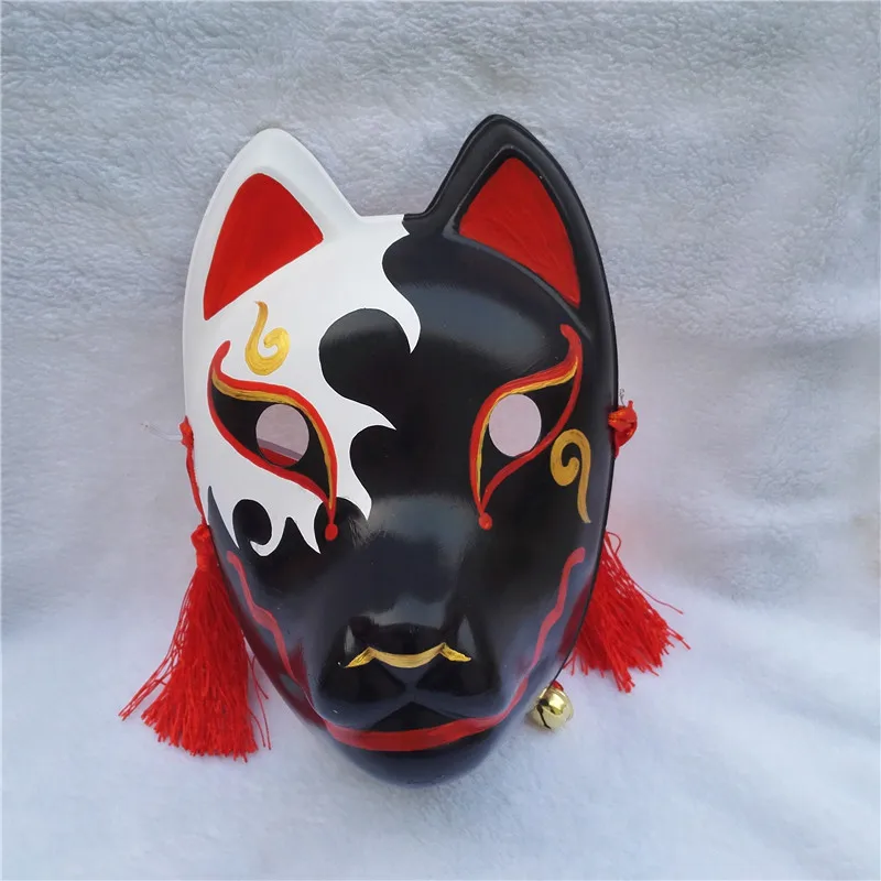 Dog Design Mask Hand-Painted Japanese Cartoon Masks Men