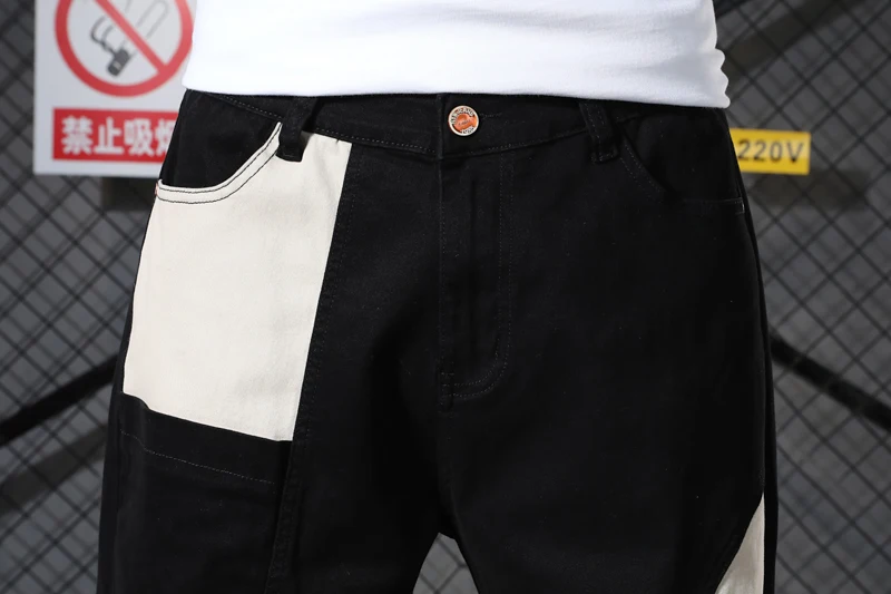 Новинка, уличная одежда, мужские Свободные Лоскутные Брюки-Карго, повседневные шаровары, хип-хоп стиль, мужские одноцветные облегающие штаны для бега, спортивные штаны, брюки