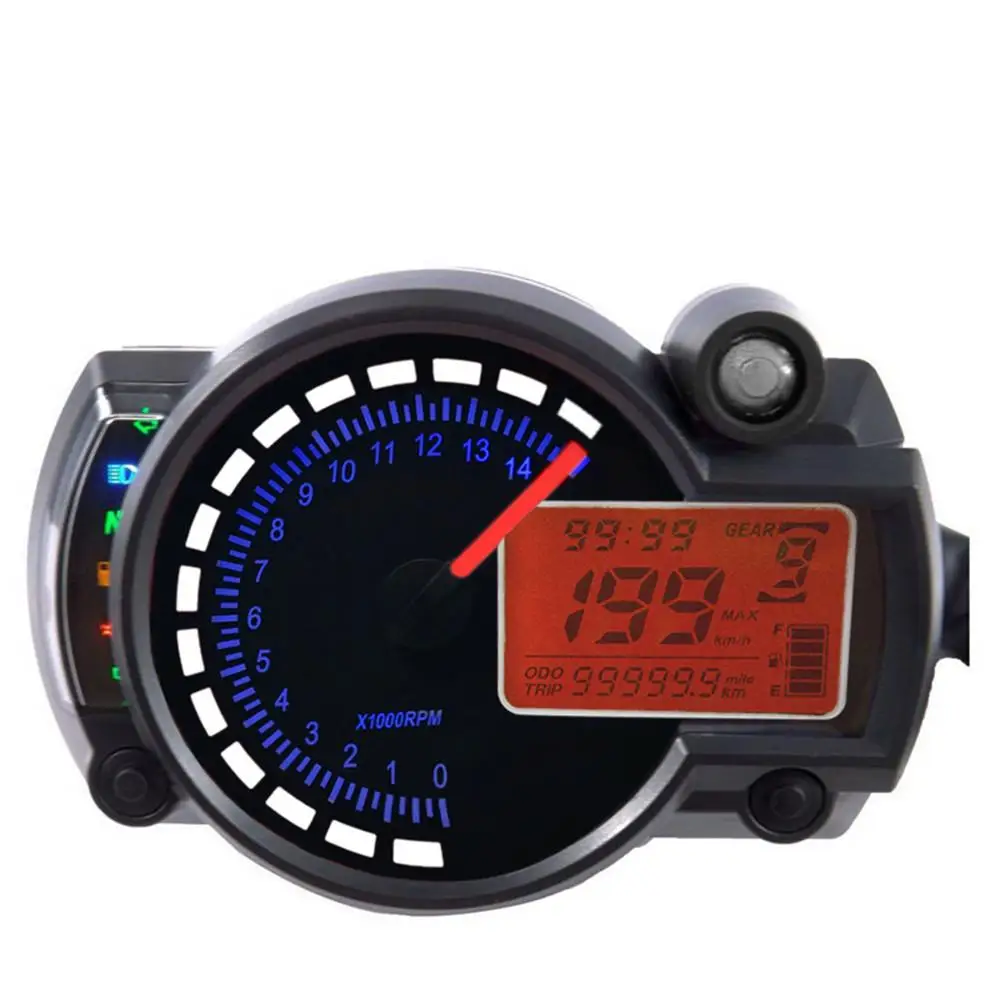 Мотоциклетный Спидометр 2 цвета ЖК-цифровой одометр для KOSO RX2N Moto