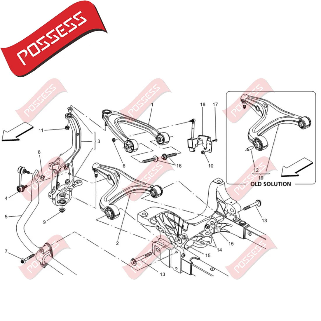 Car Parts Front Sway Bar Links A Pair of Front Sway Bar End Stabilizer Link Ball Joint For Maserati Quattroporte M156 Ghibli M157