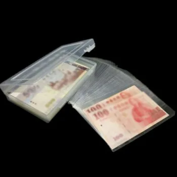 

100 X Paper Money Album Banknote Case Storage-Bag Collection Box Display Holders