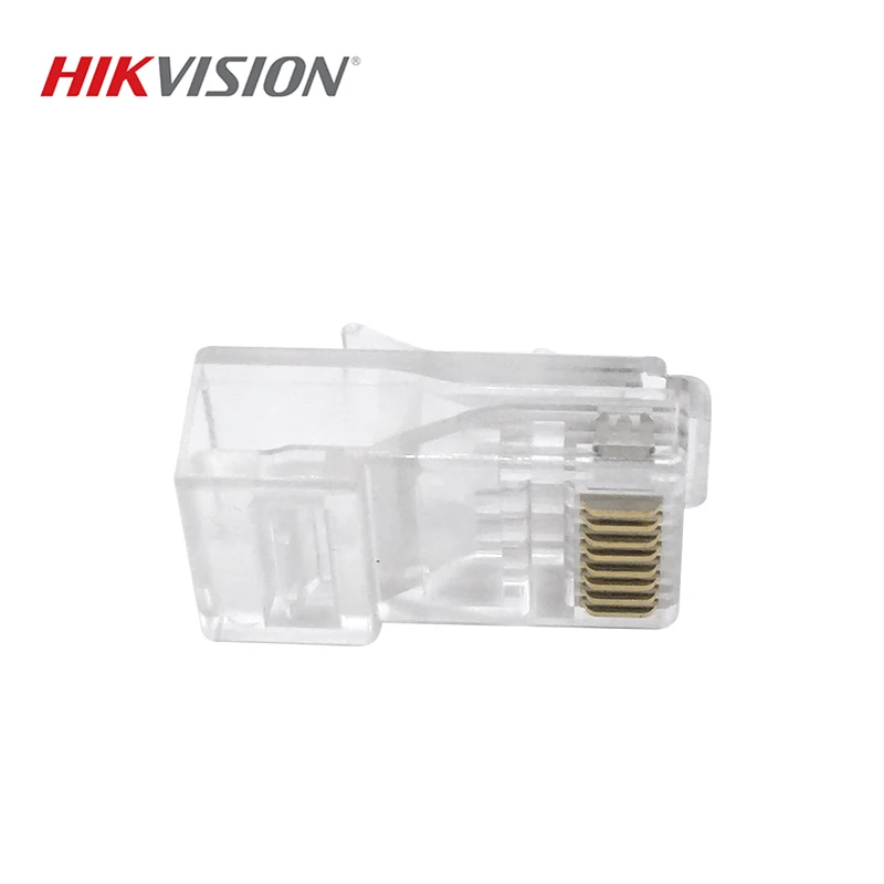 HIKVISION UTP CAT6 RJ45 разъем DS-1M02 с украшением в виде кристаллов 100 шт./кор. для ip-камер, подключаемых через сеть RJ45