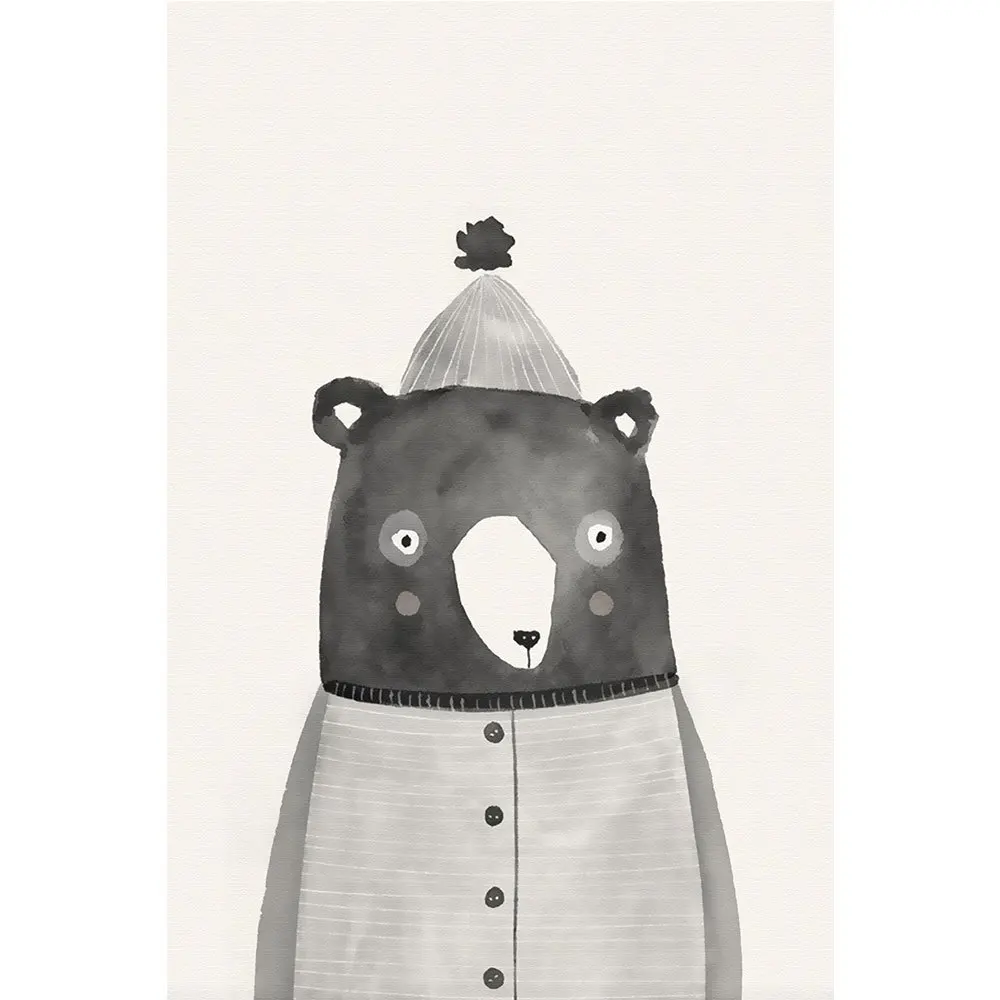 Nordic-Simple-Animal-Print-Canvas-Painting-Cute-Bird-Elk-Bear-Wall-Art-Pictures-Living-Room-Children (5)