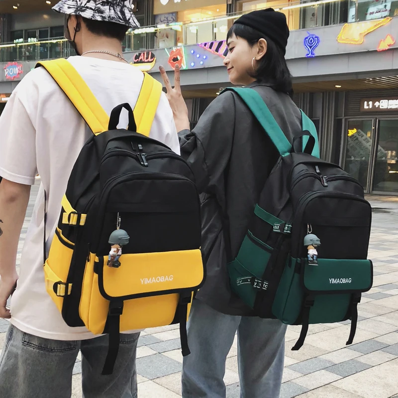 

Schoolbag Male Female Backpack High Quality Large Capacity Fashion Trend Student Bag 2020 New Suitable for College High School