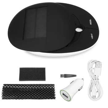 

Portable Solar Power Car Air Purifier 4 Modes Vehicle Air Purifier Rechargeable HEPA Filter Negative Ion Generator Freshener