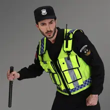 ВЫСОКАЯ ВИДИМОСТЬ ДЫШАЩИЙ Регулируемый защитный механизм для велоспорта бегущий отражающий жилет с карманами