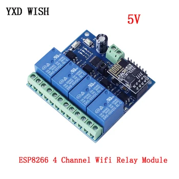

ESP8266 ESP-01 5V 4 Channel WiFi Relay Module Smart Home Remote Control Switch For Arduino Phone APP ESP01 Wireless WIFI Module