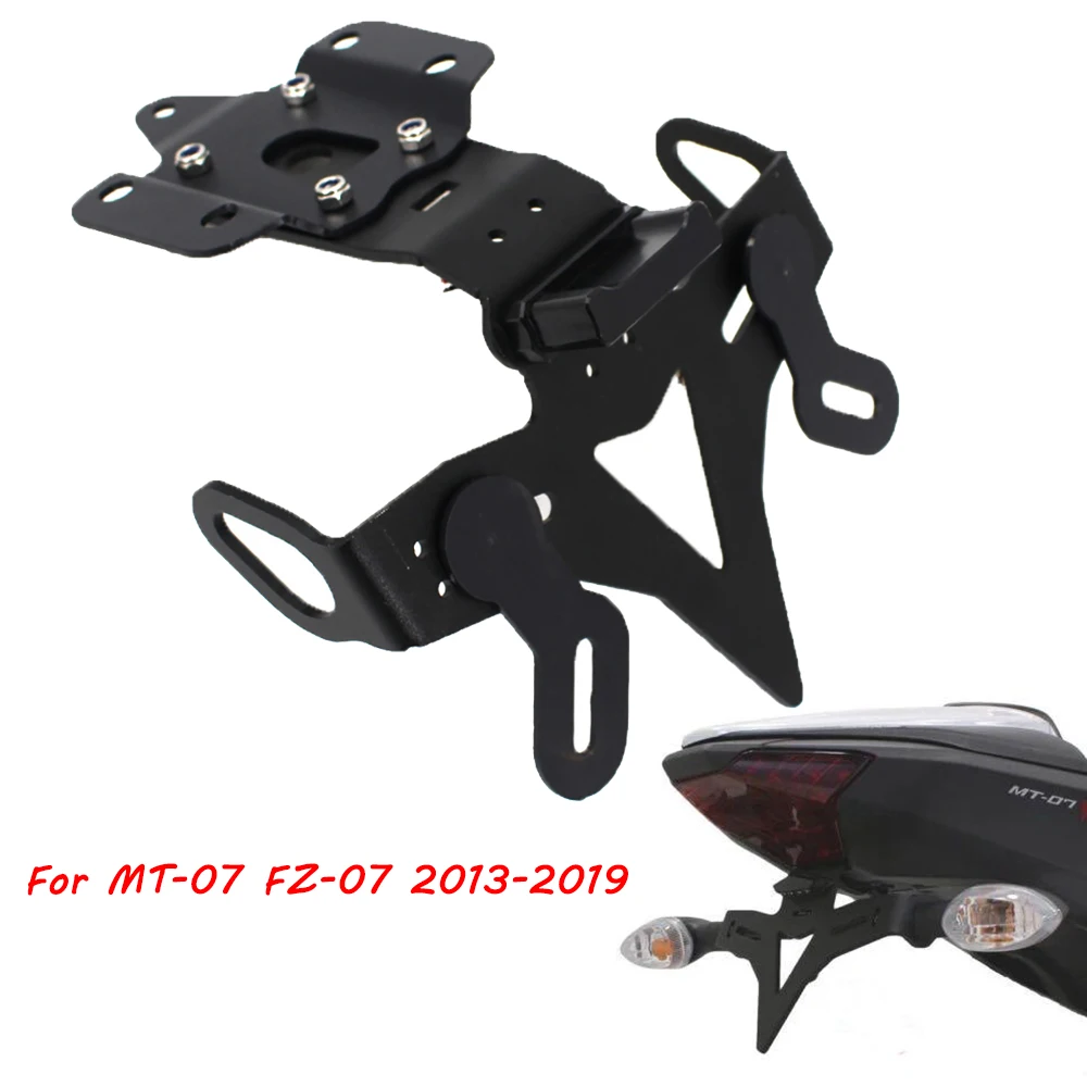 

Motorcycle Rear License Plate Holder Frame Bracket with LED Tail Light For Yamaha MT-07 FZ-07 MT07 FZ07 2013-2019